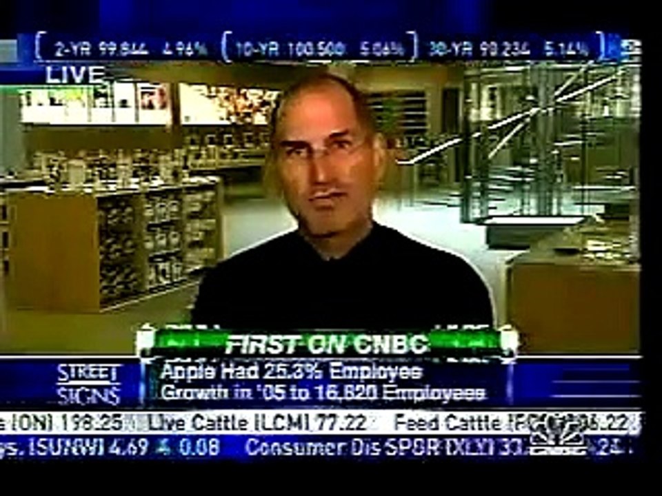 Steve Jobs TV interview about 5th Ave. Apple Store opening (2006)