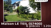 A vendre - Maison - LE TEIL (07400) - 6 pièces - 120m²