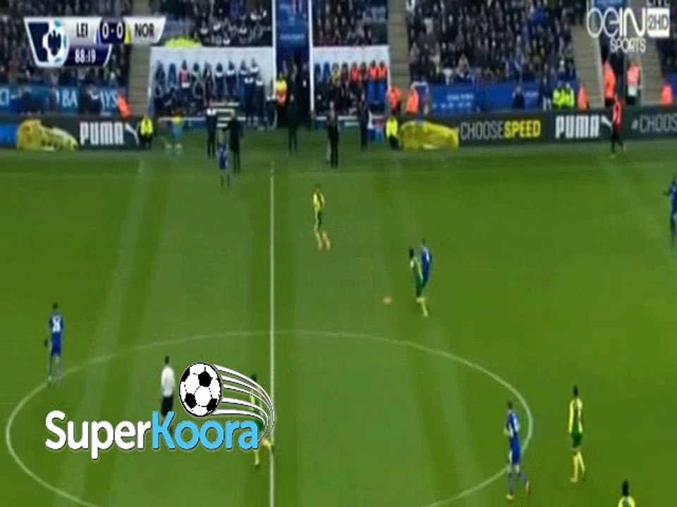 هدف مباراة ( ليستر سيتي 1-0 نوريتش سيتي ) الدورى الانجليزي