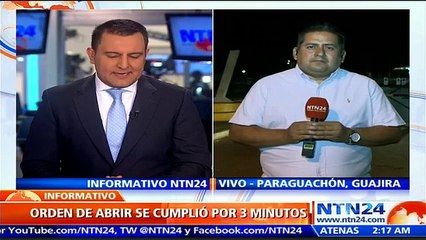 Frontera guajira entre Colombia y Venezuela solo abrió durante tres minutos