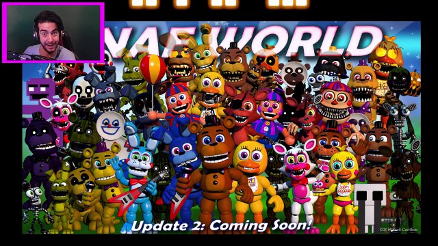 FNAF WORLD PURPLE MAN CHARACTER | FNAF World All Characters Update 2 | FNAF WORLD NEW CHAR