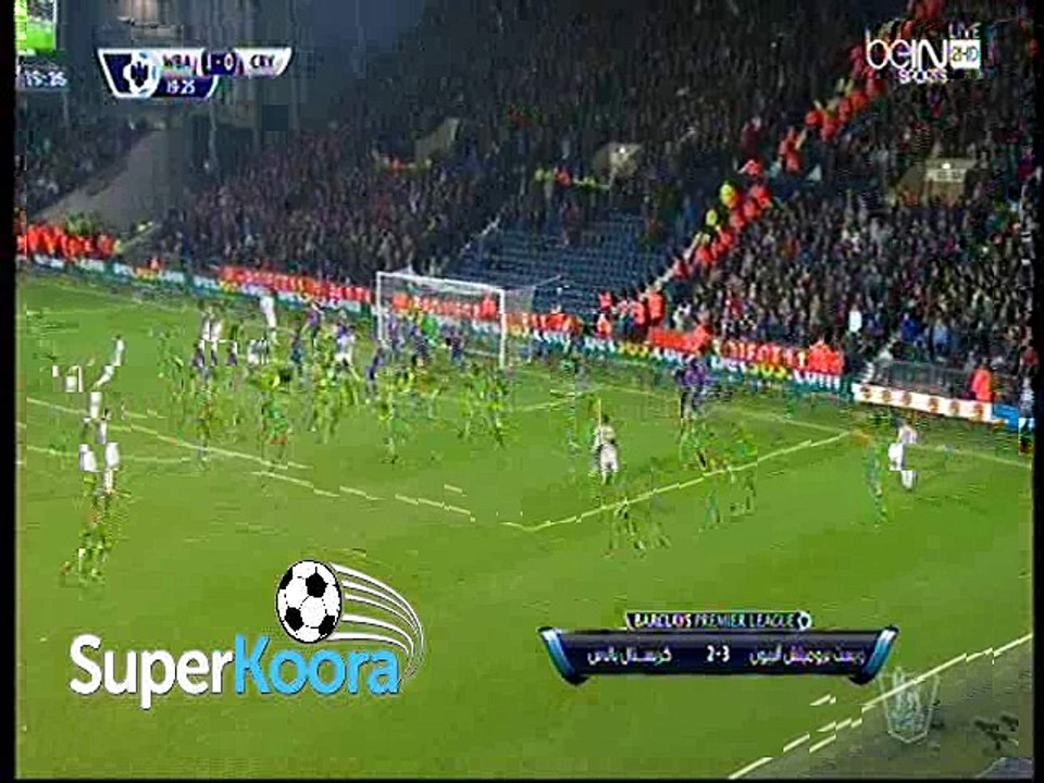 اهداف مباراة ( وست بروميتش ألبيون 3-2 كريستال بالاس ) الدوري الانجليزي
