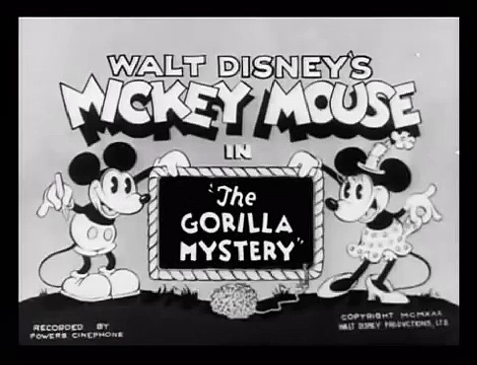 Mickey Mouse - The Gorilla Mystery (1930)