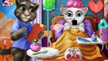 #Кот Том# Доктор лечит Анжелу от Гриппа. Кот Том и Анжела на русском мультик.Мультики бесплатно