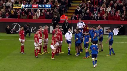 Jonathan Davies v Brian Moore (v rugby) 2016 Six Nations