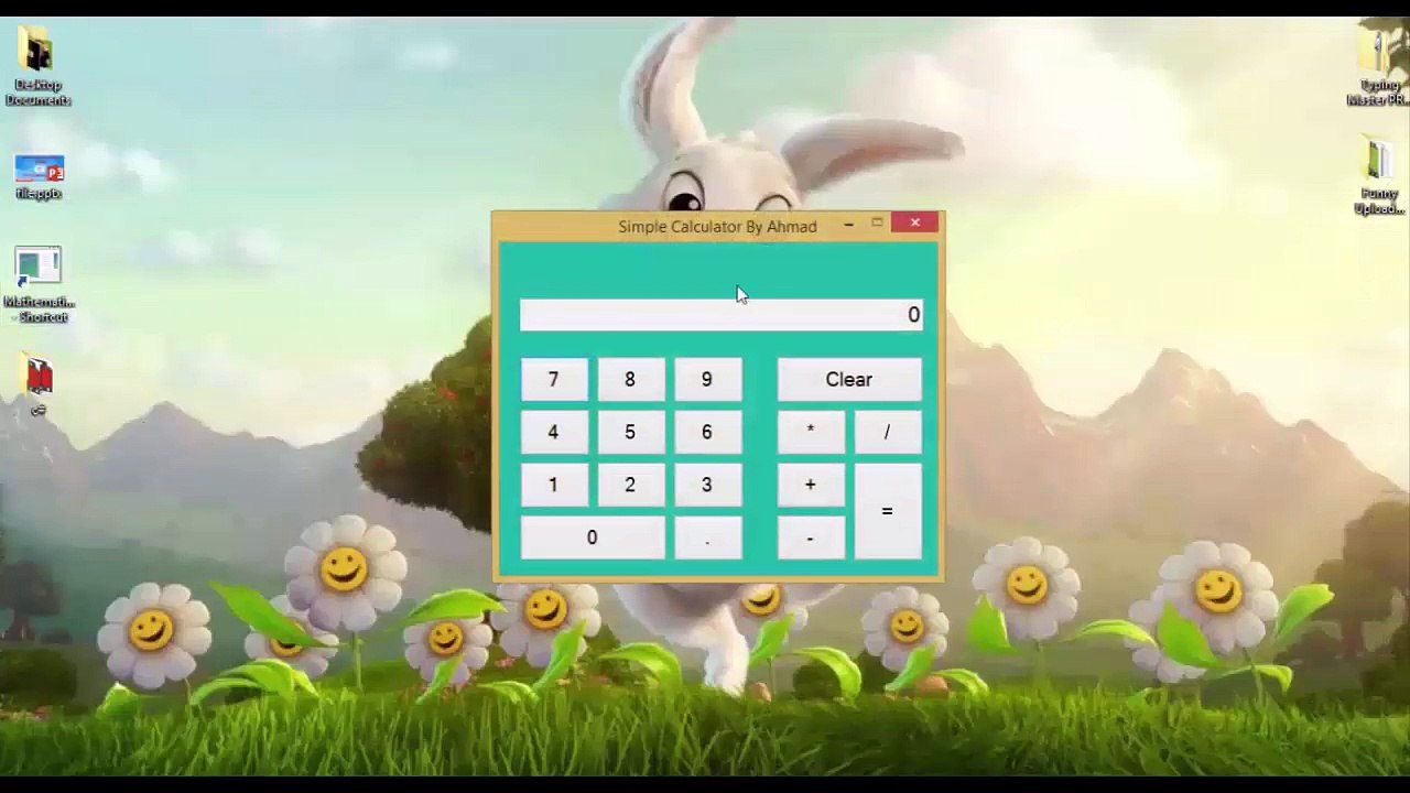 Simple C# Calculator In Visual Studio 2013 In Urdu/Hindi Part 1