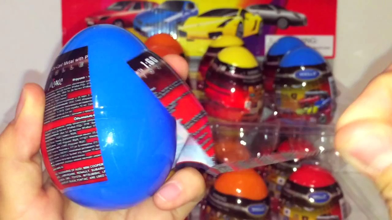 Surprise Eggs Cars Welly Kinder Toys . Машинки сюрпризы для детей