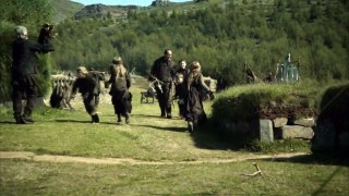 Game of thrones season 4 episode 3 - Wildlings attack village - Ygritte, Tormud, Styr