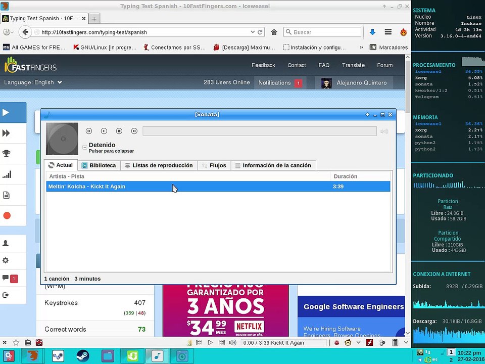 Tecleando