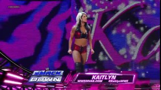 WWE SmackDown! 031112 AJ Lee vs. Kaitlyn (AJ GOES CRAZY !)
