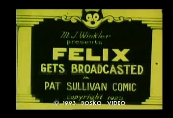 Felix The Cat 1923 Felix Gets Broadcasted
