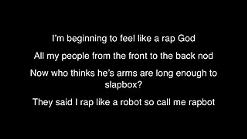 Eminen - Rap God lyrics