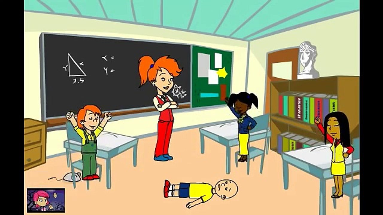 Caillou gets Grounded on his First Day of School