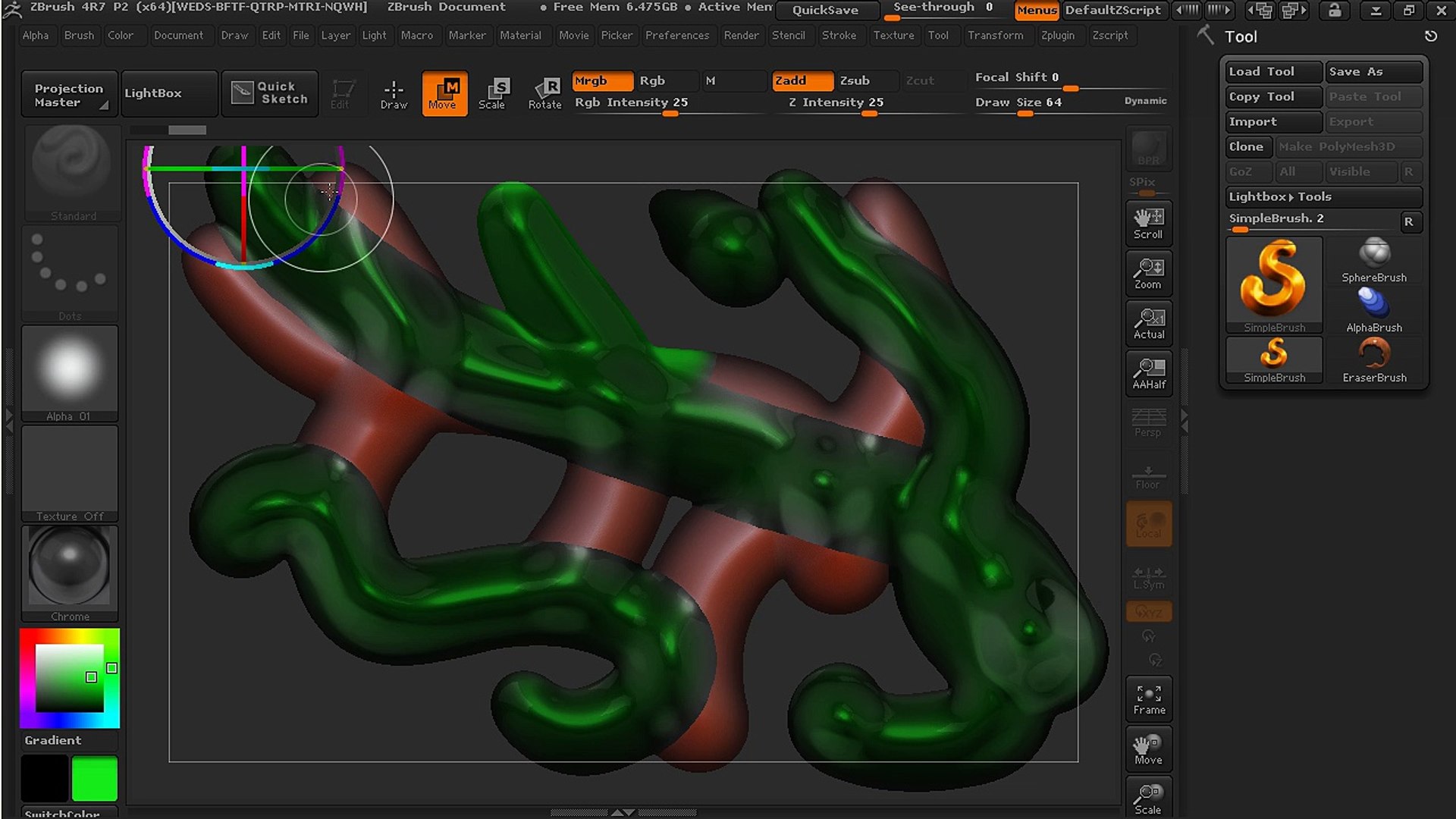 ⁣4-2.5D Canvas - Introduction to ZBrush 4R7