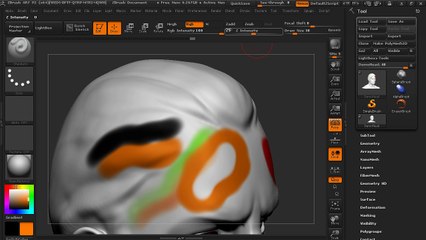 11-Basic polypainting - Introduction to ZBrush 4R7
