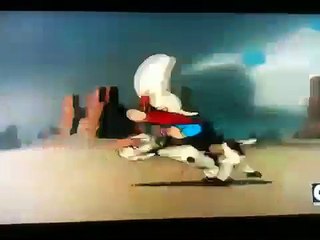 Bugs bunny vs Yosemite Sam (horse scene)