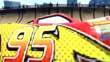 The Loop Lightning McQueen VS Dinoco Disney pixar car by onegamesplus