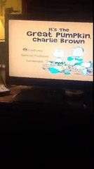 Its The Great Pumpkin Charlie Brown DVD Menu