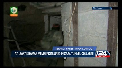 At least 5 Hamas members injured in Gaza tunnel collapse
