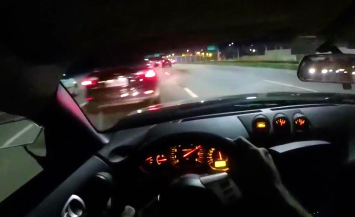 Weaving Through Heavy Traffic At 125 Mph