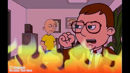 Caillou gets suspended and gets grounded!