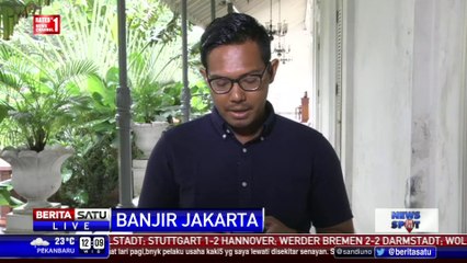 Luapan Kali, Jalanan di Jakarta Barat Tergenang Air
