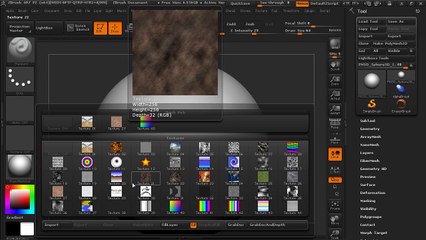 15 Using textures - Introduction to ZBrush 4R7