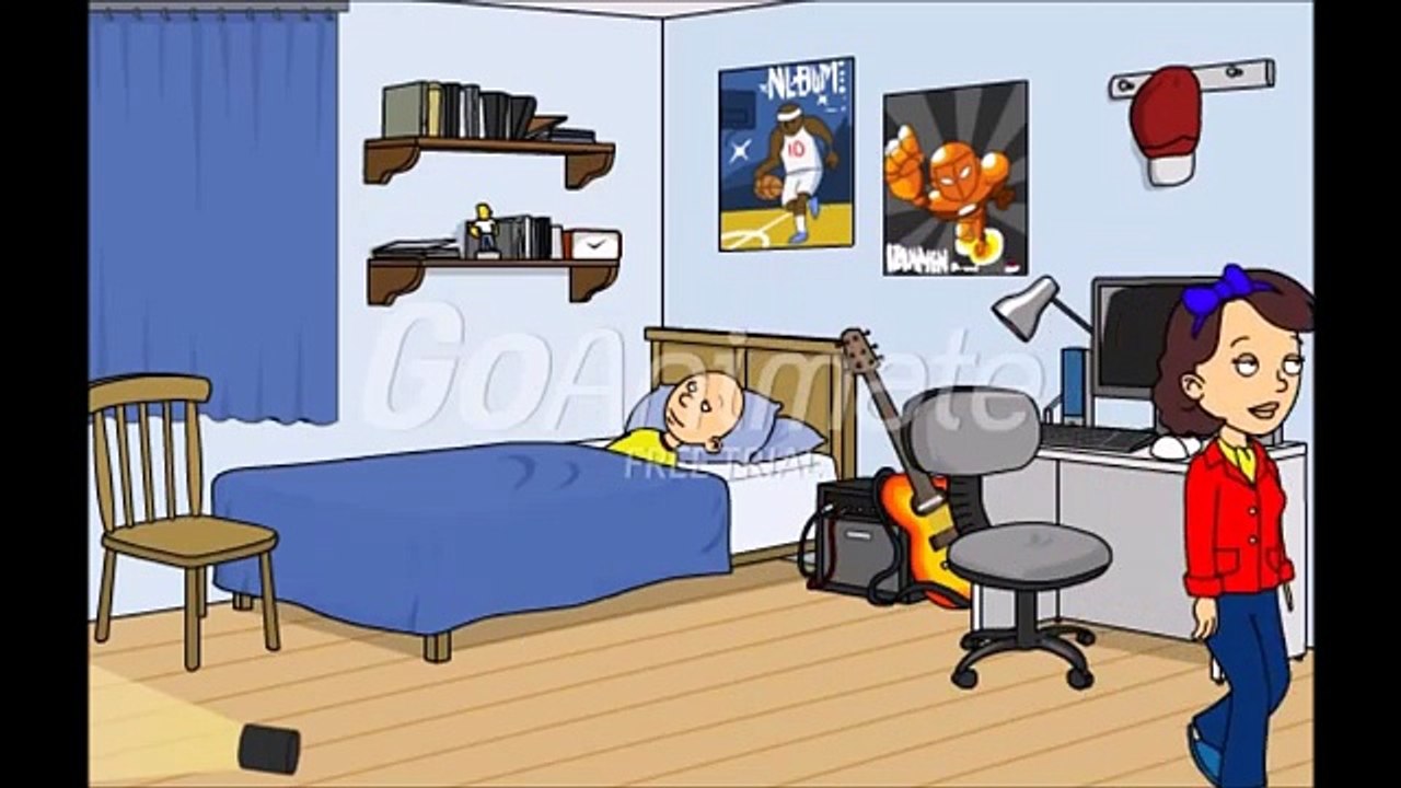 Caillou Is Afraid Of The Dark