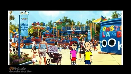 Caillou & Dora go to Sesame Place and gets grounded
