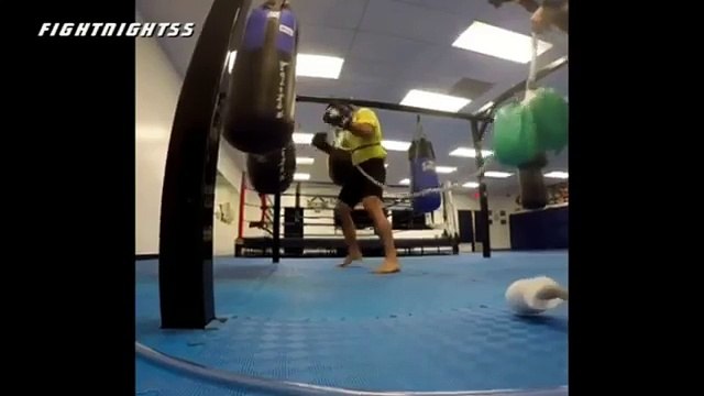 Rafael Dos Anjos training for Conor McGregor