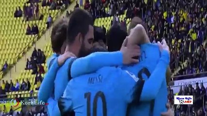 ‫أهداف مباراة برشلونة 2_1 لاس بالماس تعليق علي محمد علي HD‬‎