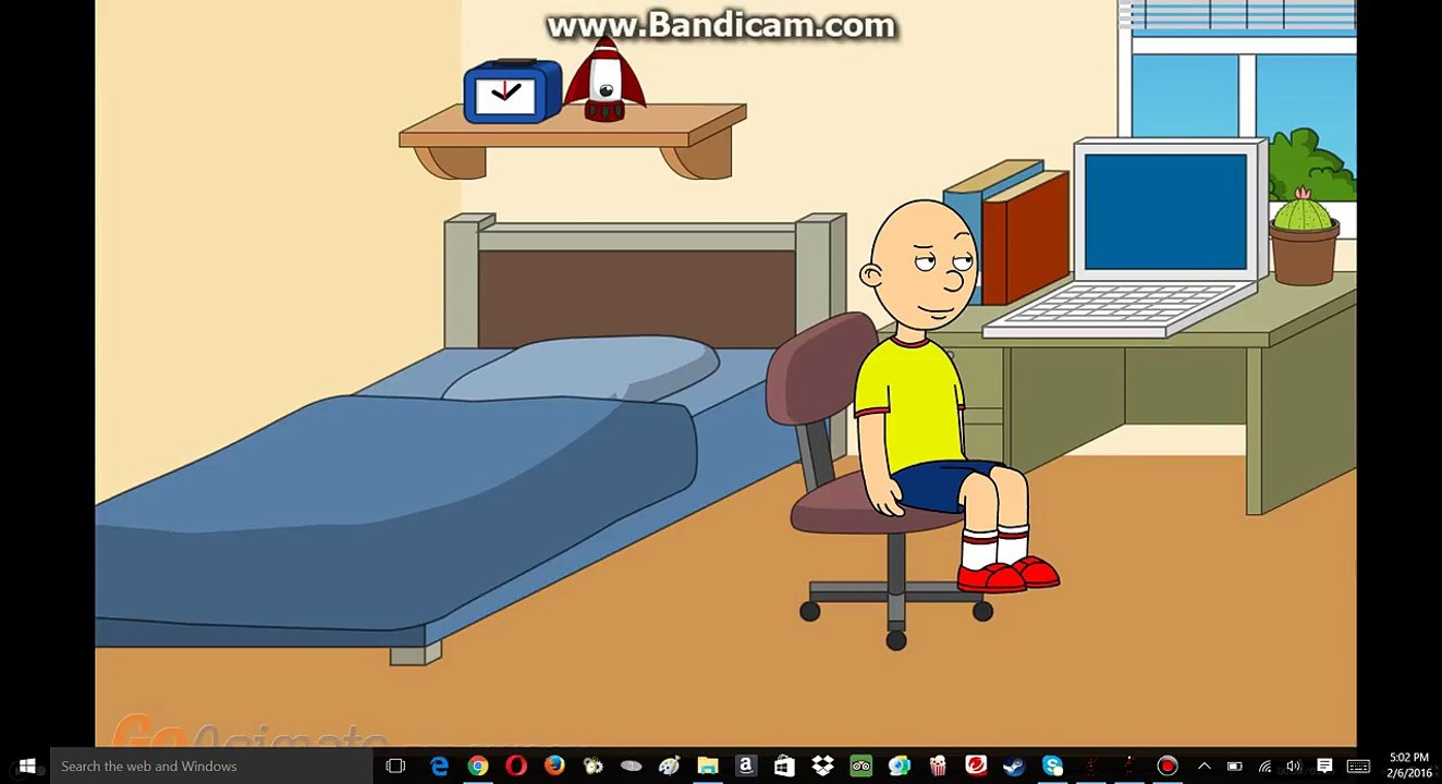 Caillou goes on Rule 34 and gets grounded