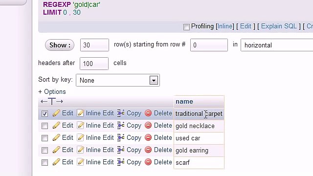 MySQL Database Training - 15 - Regular Expressions