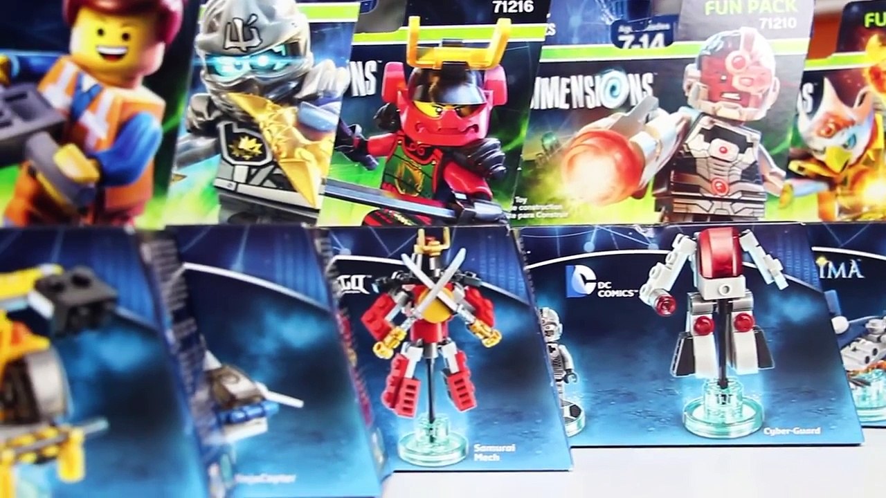LEGO Dimensions Fun Packs Stop Motion Build & In-Game Fun! (Lets Build Wave 1 Skit)