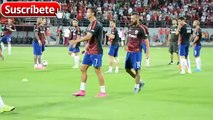 Cristiano Ronaldo gets angry when some fans shouting him messi messi
