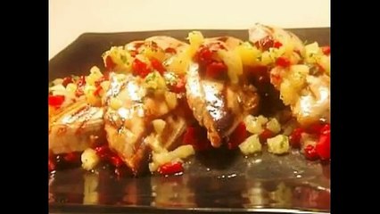 Куриные грудки с ананасом