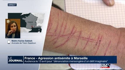 Audience le 13 avril du professeur juif à Marseille pour "dénonciation mensongère d'un délit imaginaire"