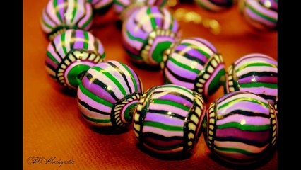 Бусы из полимерной глины
