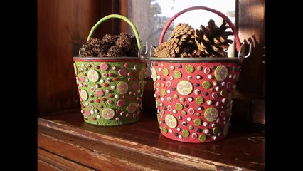 Вазон с полимерной глиной