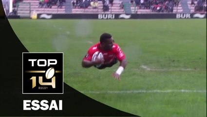 TOP 14 – Toulon – Brive : 44-15 –  Essai Josua TUISOVA (TLN) – J16 – saison 2015-2016