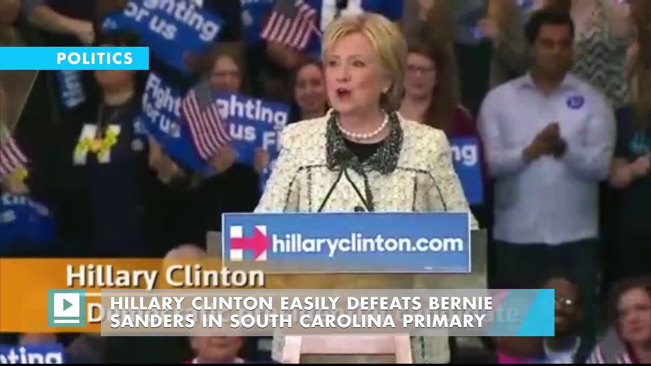 Hillary Clinton easily defeats Bernie Sanders in South Carolina primary