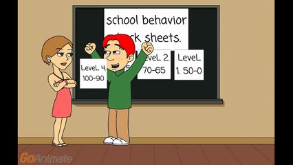 caillou gets a level 1 and gets grounded.