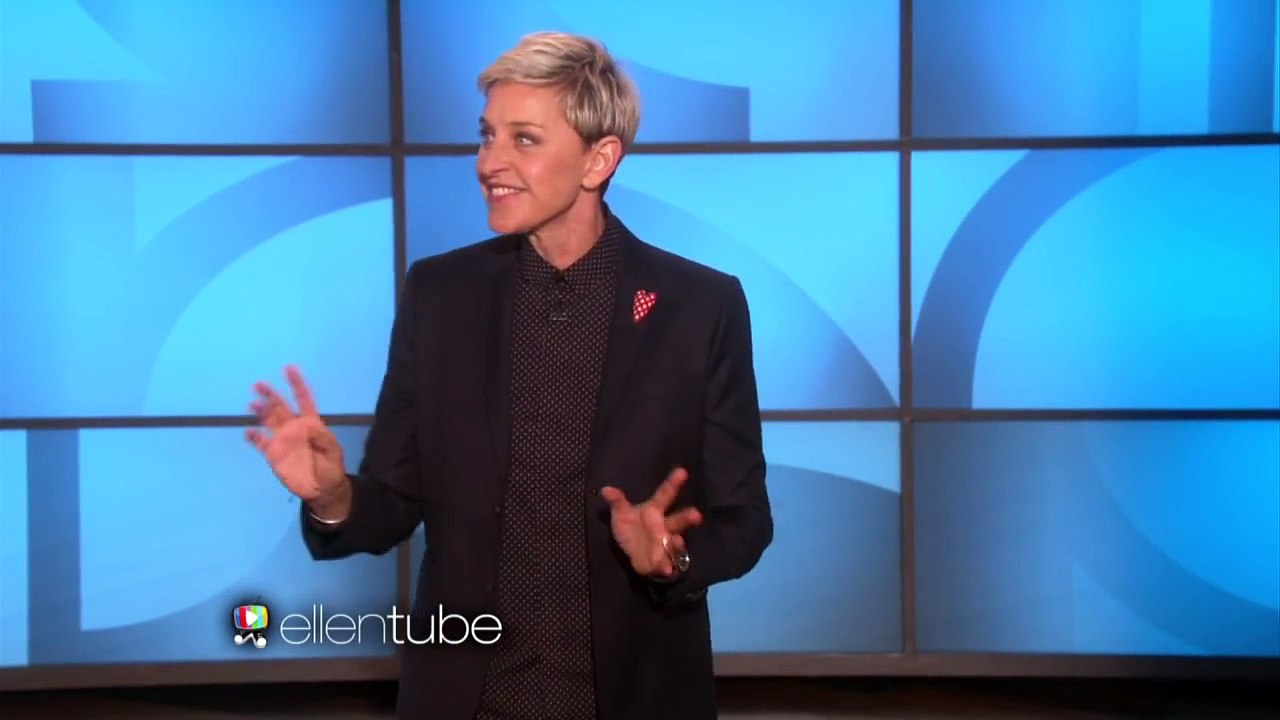 Ellen Charms Her Unexpected Guest