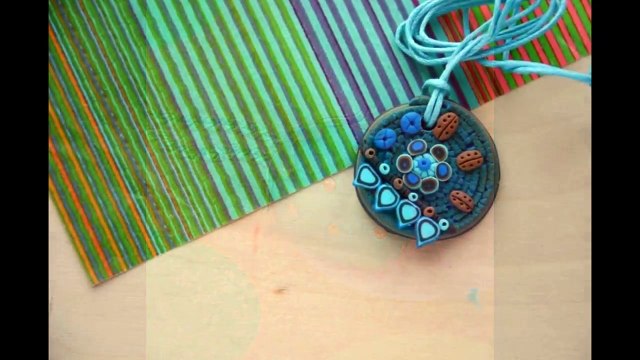 Кулон из полимерной глины