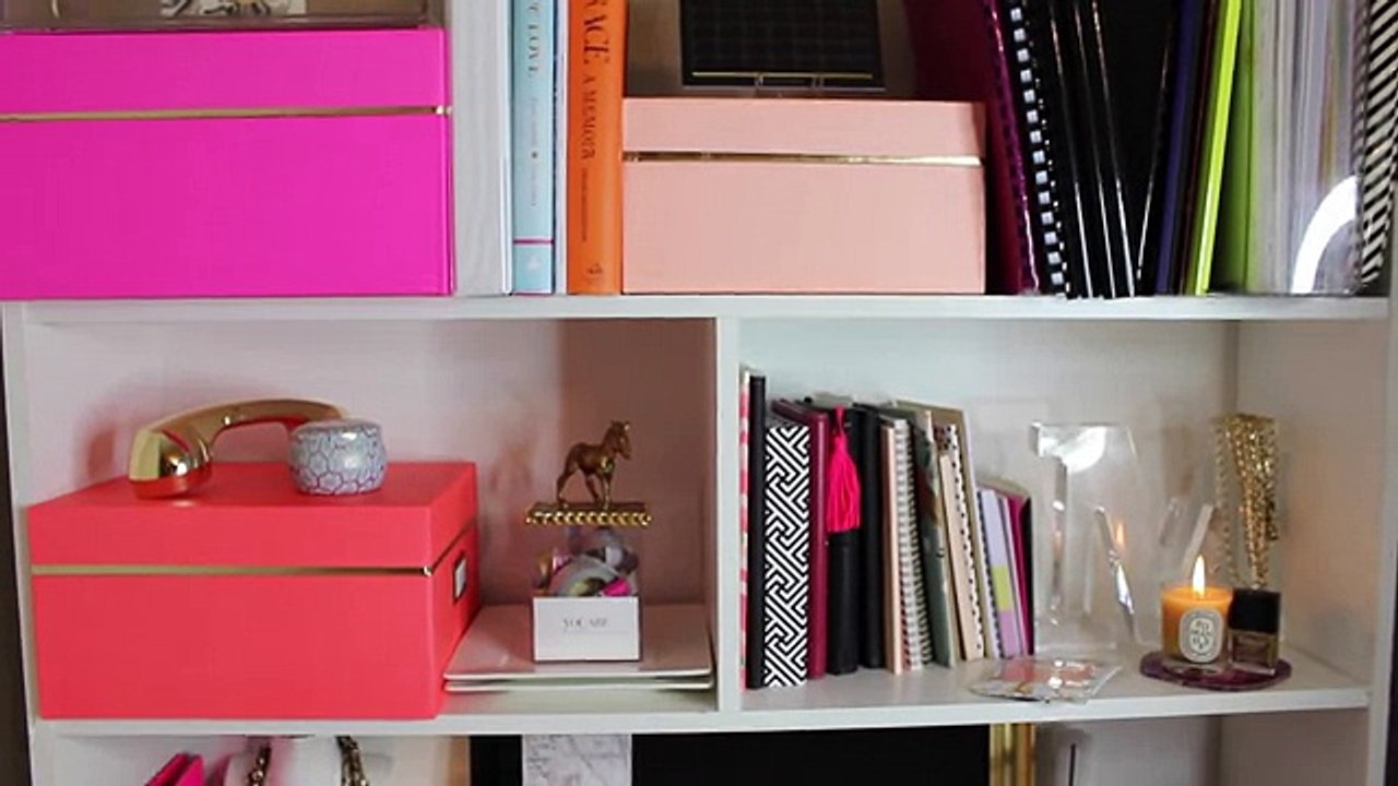 Desk Tour 2016! Home Office Organization + DIY Accessories