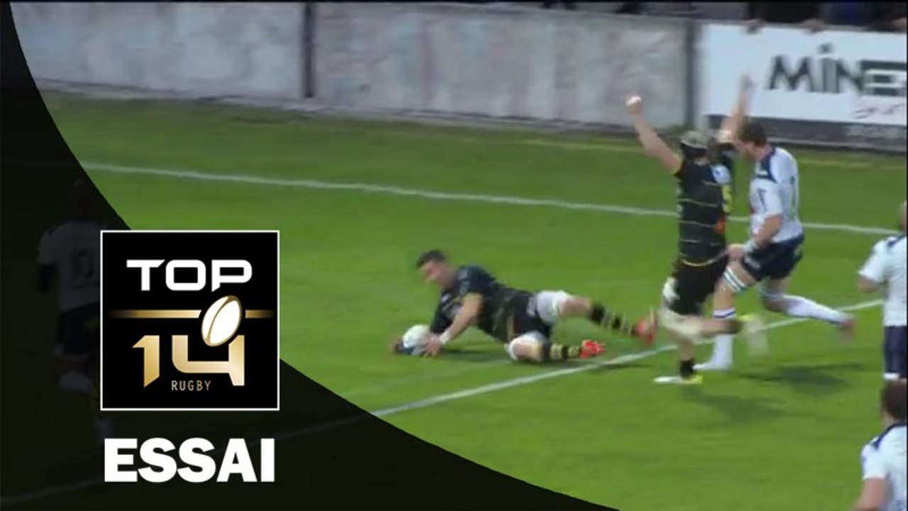 TOP 14 – Agen – La Rochelle : 31-27 –  Essai Romain SAZY (LAR) – J16 – saison 2015-2016