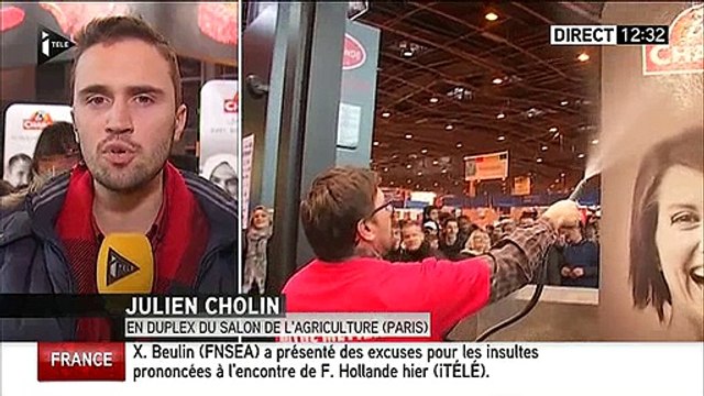 Salon de l'Agriculture: Le stand Charal saccagé par des éleveurs - Regardez