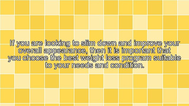 Best Weight Loss Program - What Are Your Options?