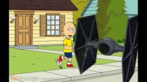 Caillou Glues His Dads Door And Gets Grounded.