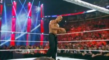 John Cena and The Rock attacking Big Show - RAW 1000 Off the Air -